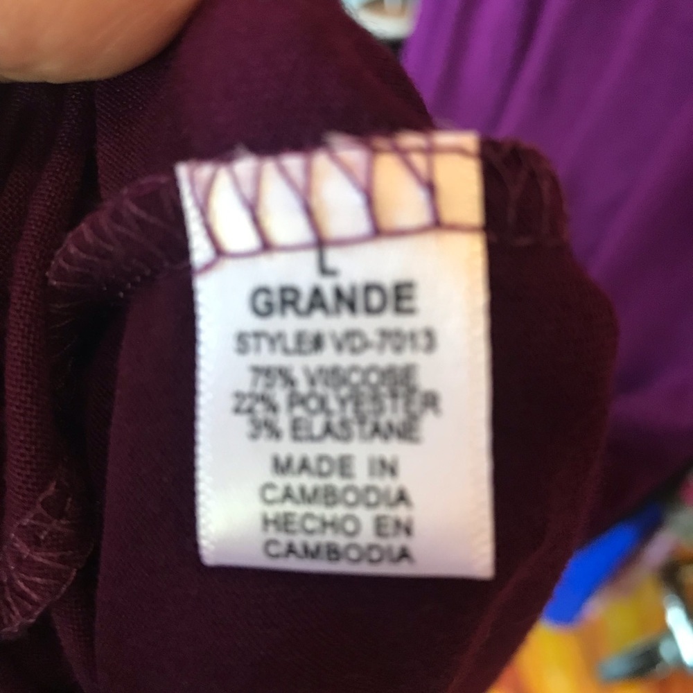 Bare Shoulder Maxi Dress plum - Picture 4 of 5